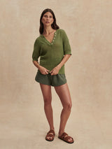 Callie Knit Top by Varley | Olivine
