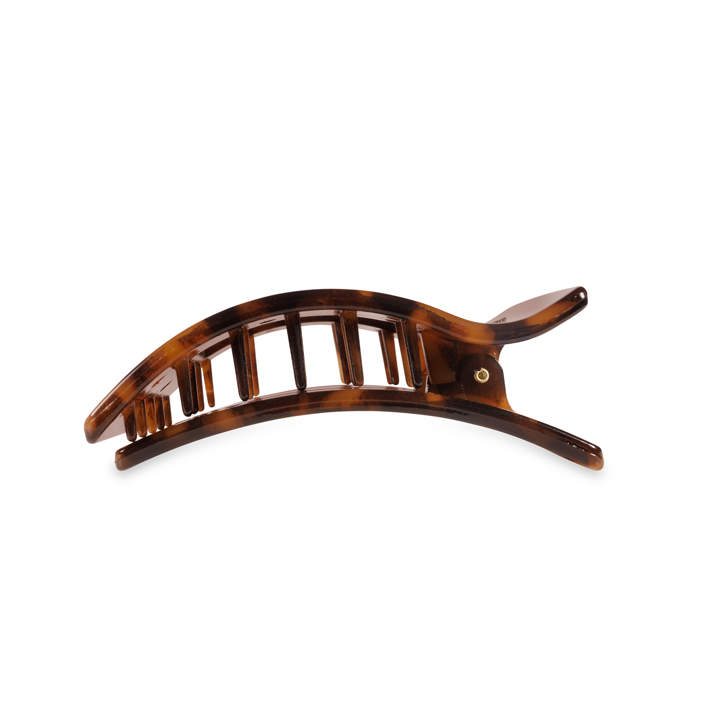 Flat Rectangle Hair Clip | Medium | Tortoise - Zen&Zip