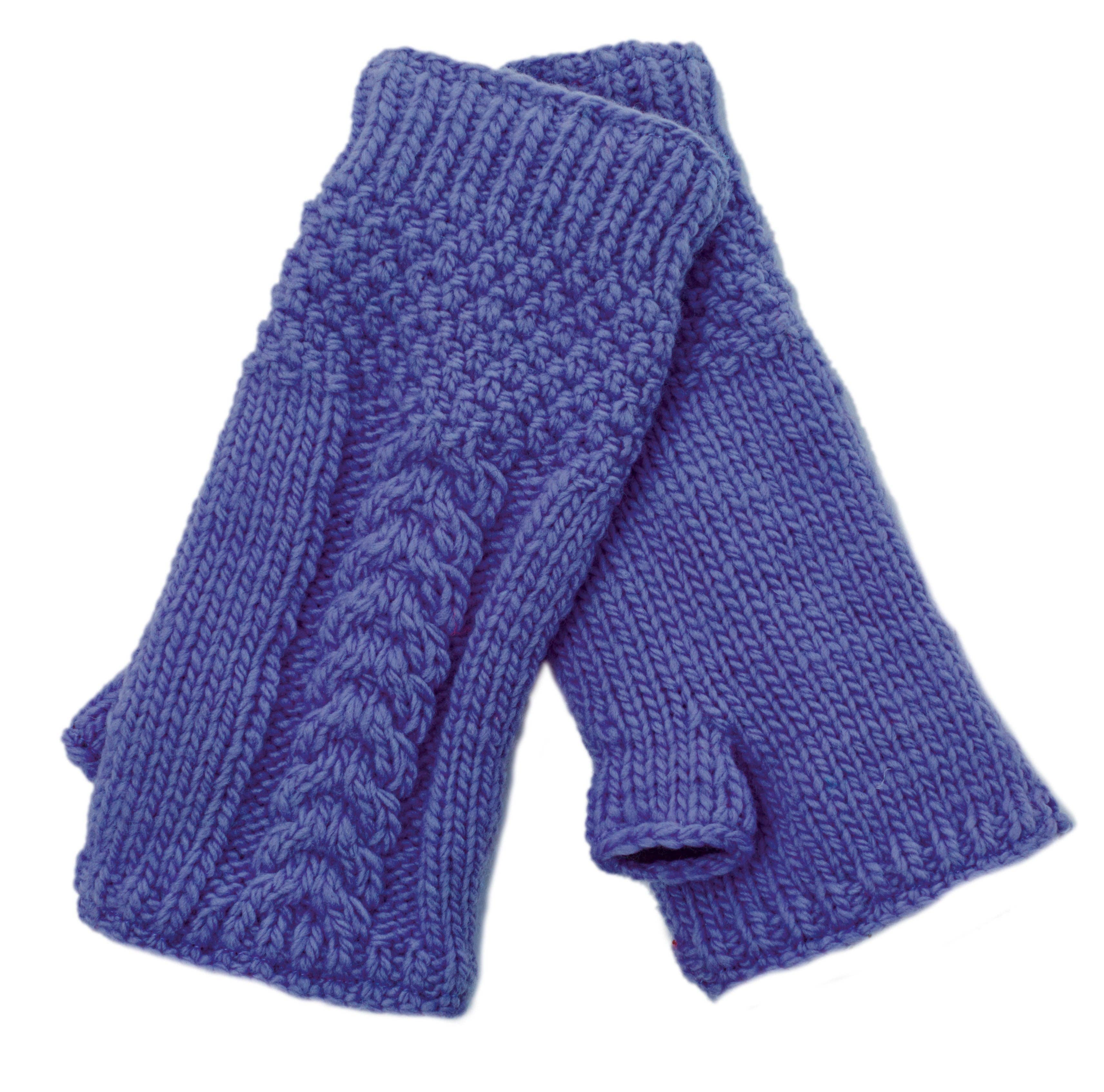 Cable Fingerless Gloves by Nirvanna Designs