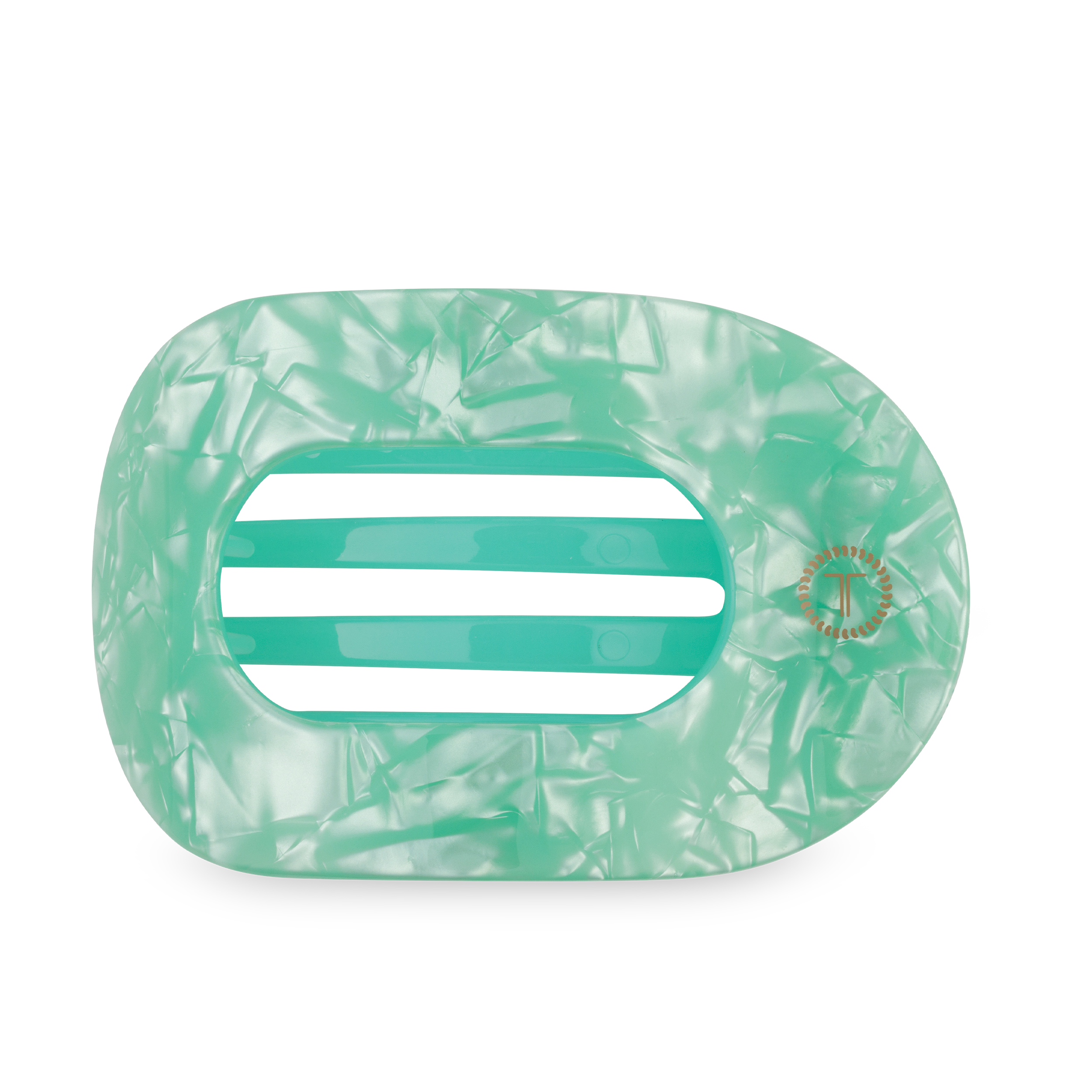 Flat Round Hair Clip | Large | Spring Splash - Zen&Zip