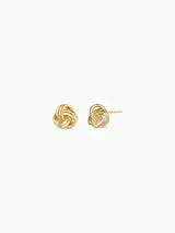 Petite Gold Knot Earrings by JaxKelly