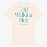 Dog Walking Club  Crewneck Shirt by Puppies Make Me Happy | Cream/Teal