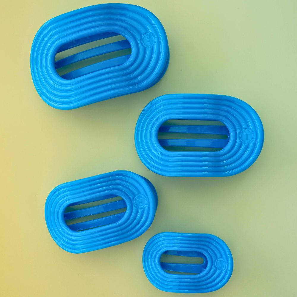 Flat Round Hair Clip | Medium | Miami Vice - Zen&Zip