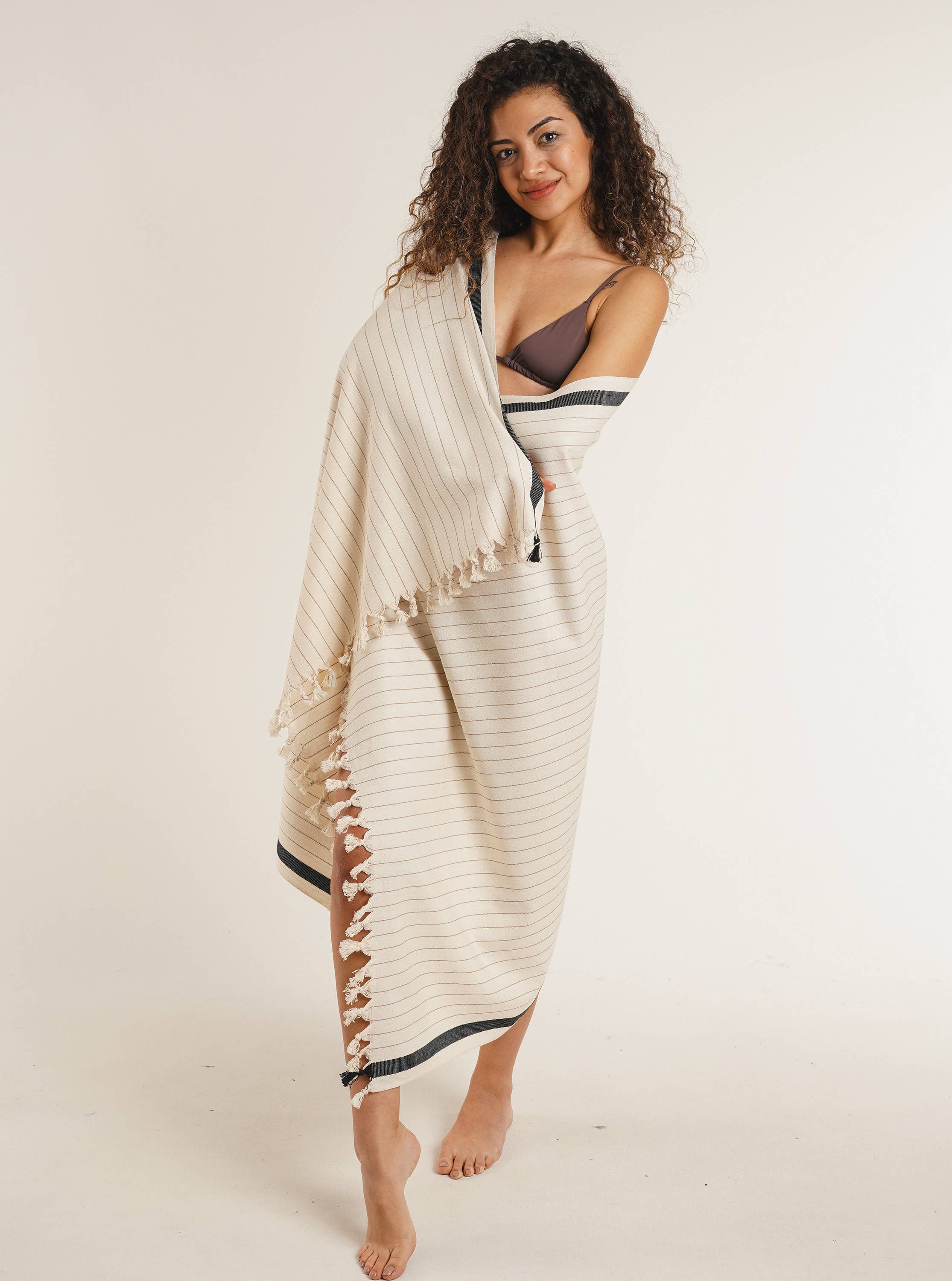 Soft Bliss Turkish Towel Set by Moa | 9 Stripes - Zen&Zip