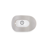 Round Flat Hair Clip | Small | Silver Flames - Zen&Zip