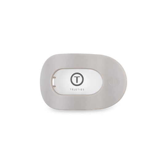 Round Flat Hair Clip | Small | Silver Flames - Zen&Zip