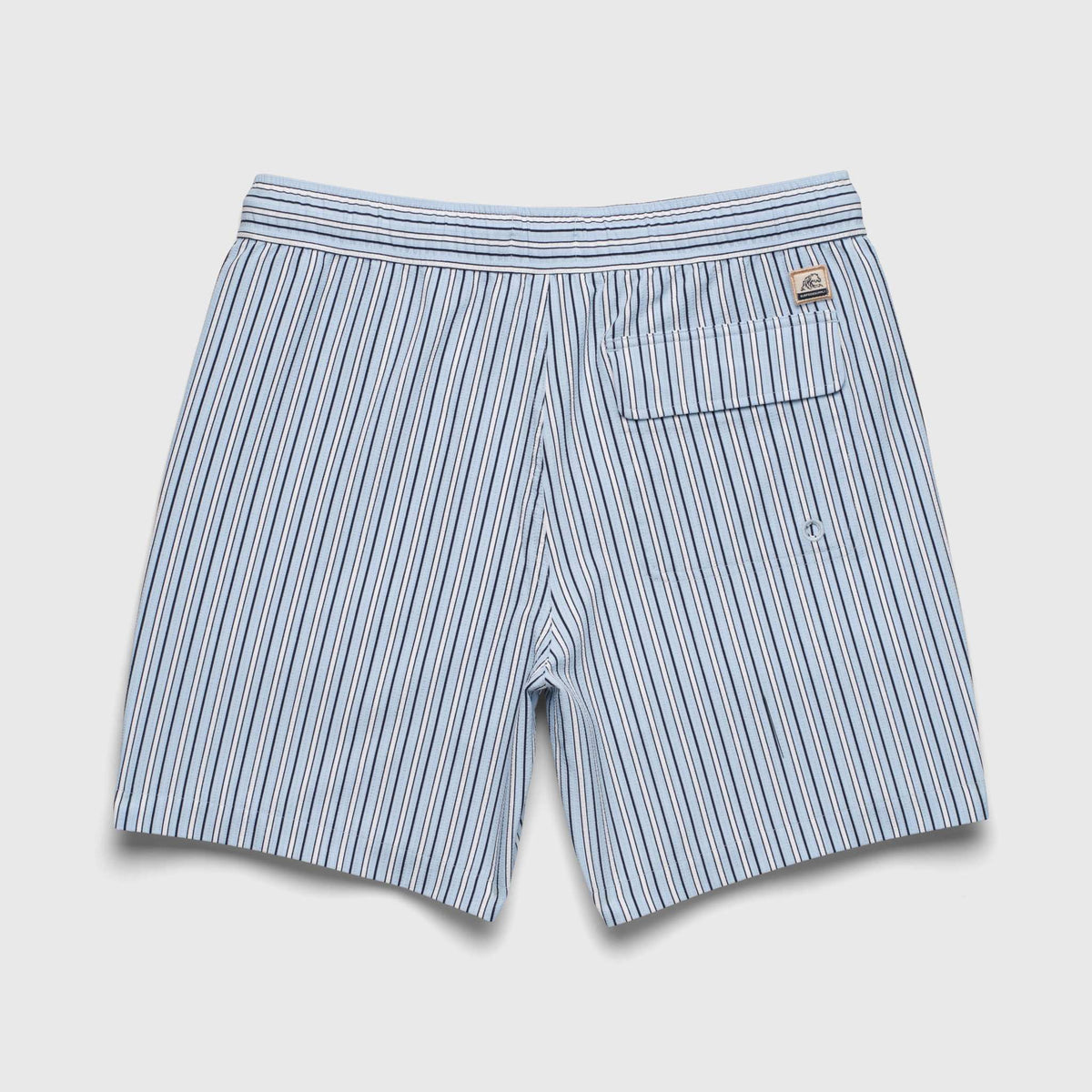 Jimmy 6.5" Seersucker Stripe Volley by SurfSideSupply | Skyway Blue