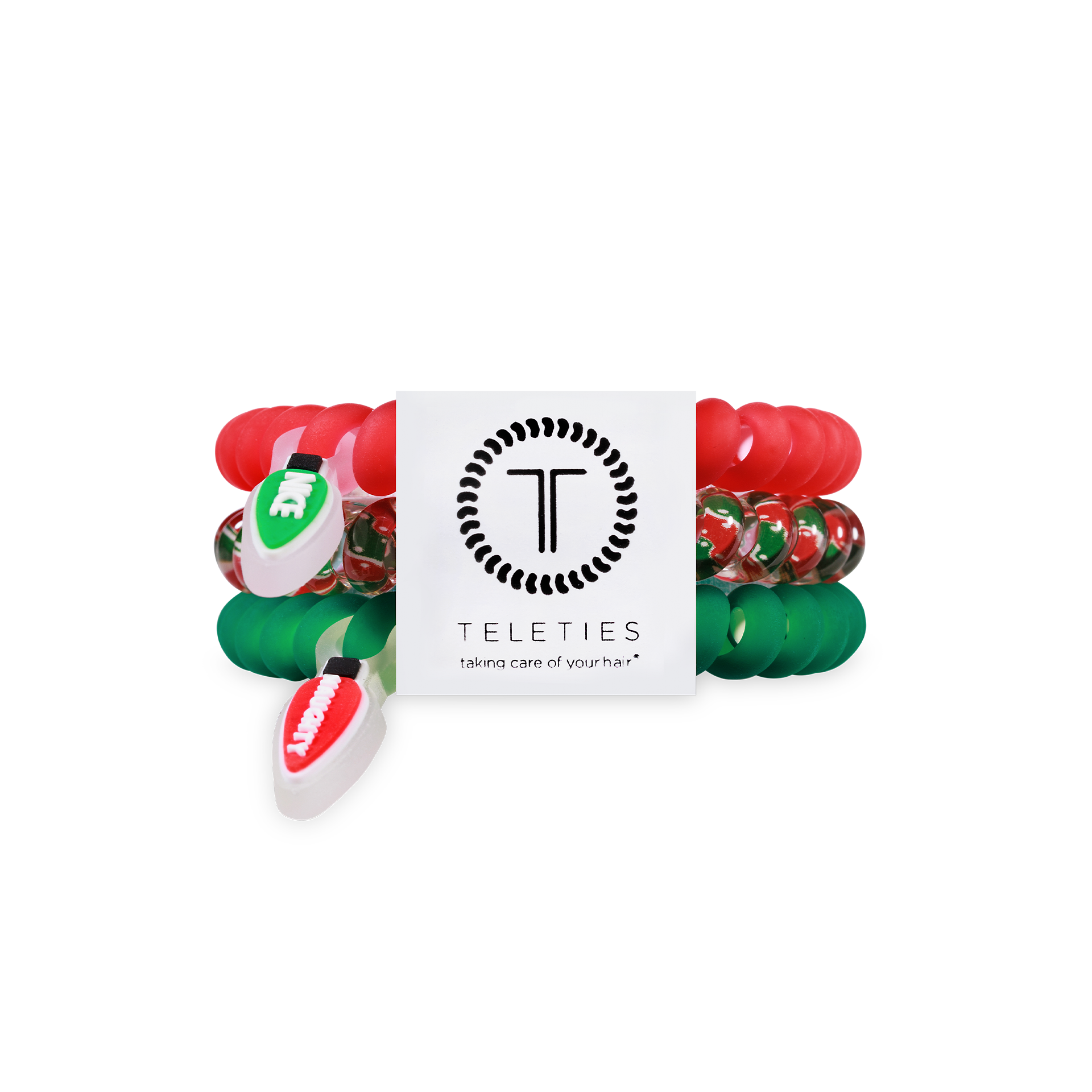 Spiral Hair Coils | Small | Naughty or Nice Hair Ties - Zen&Zip