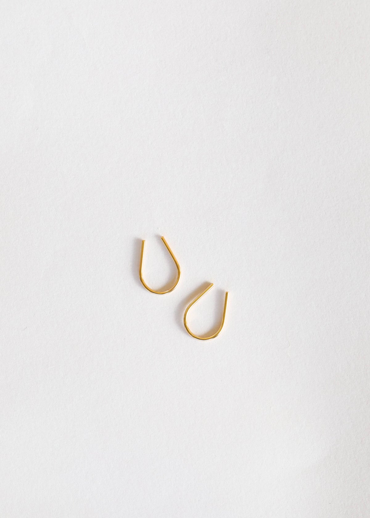 Minimalist Gold Earrings by JaxKelly | Horseshoe