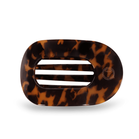 Tortoise Medium Flat Round Clip - Zen&Zip
