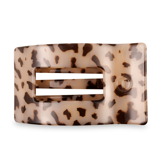Flat Rectangle Hair Clip | Large | Blonde Tortoise - Zen&Zip