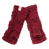 Flower Crochet Fingerless Gloves by Nirvanna Designs