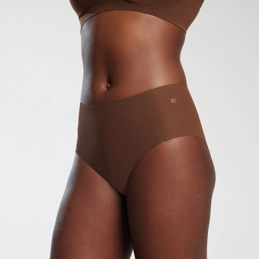 High-Waisted Retro Bikini: Umber / Fits 0-14 - Zen&Zip