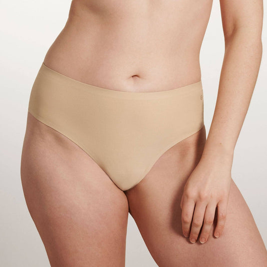 High-Waisted Thong: Sand / Fits 0-14 - Zen&Zip