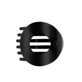 Jet Black Large Flat Circle Hair Clip