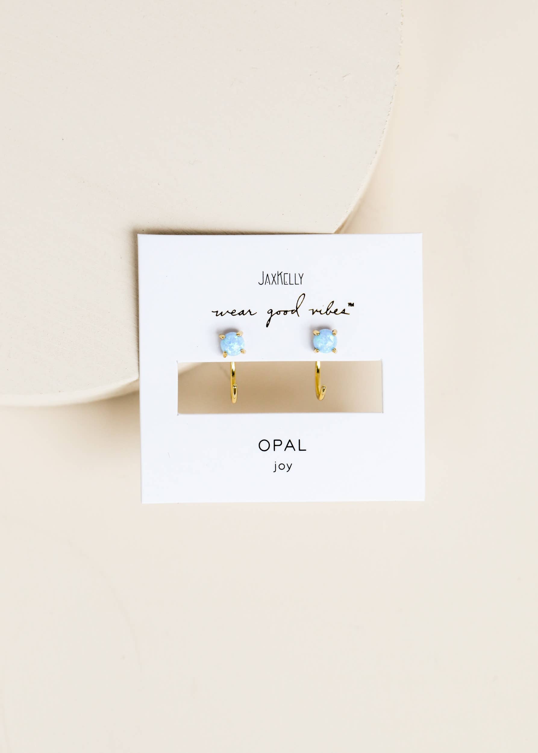 Huggies - Fire Opal - Earring - Zen&Zip