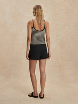Jared Knit Top by Varley | Black/Egret