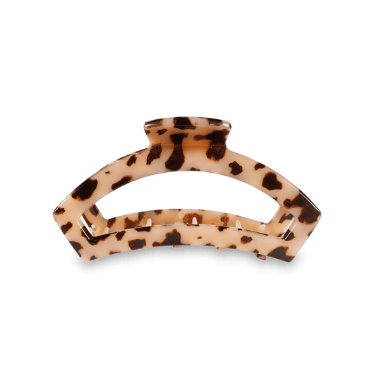 Open Blonde Tortoise Medium Hair Clip - Zen&Zip