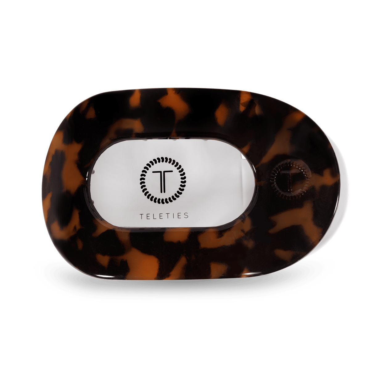 Tortoise Large Flat Round Clip