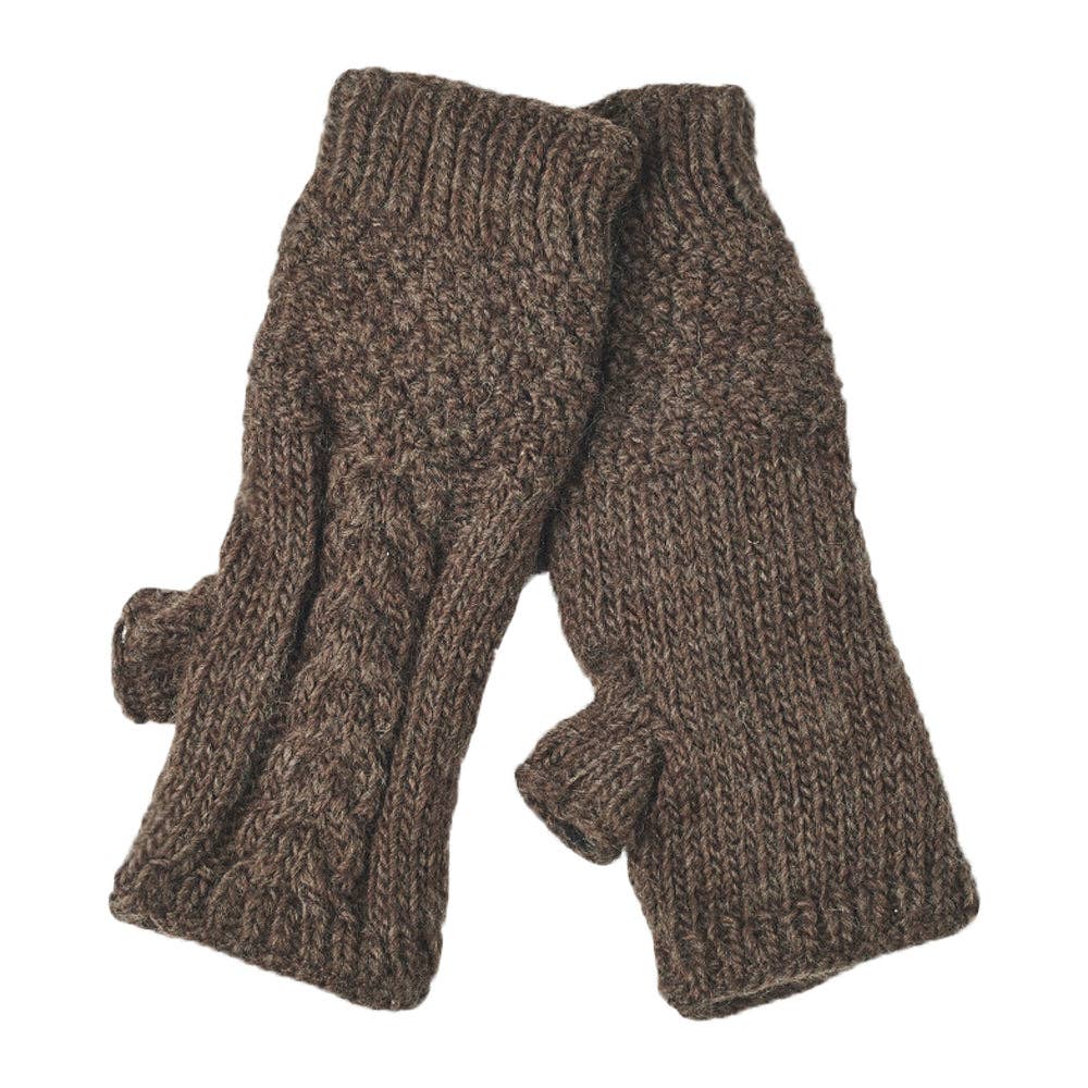 Cable Fingerless Gloves by Nirvanna Designs