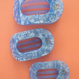 Flat Round Hair Clip | Large | Blue Lagoon - Zen&Zip