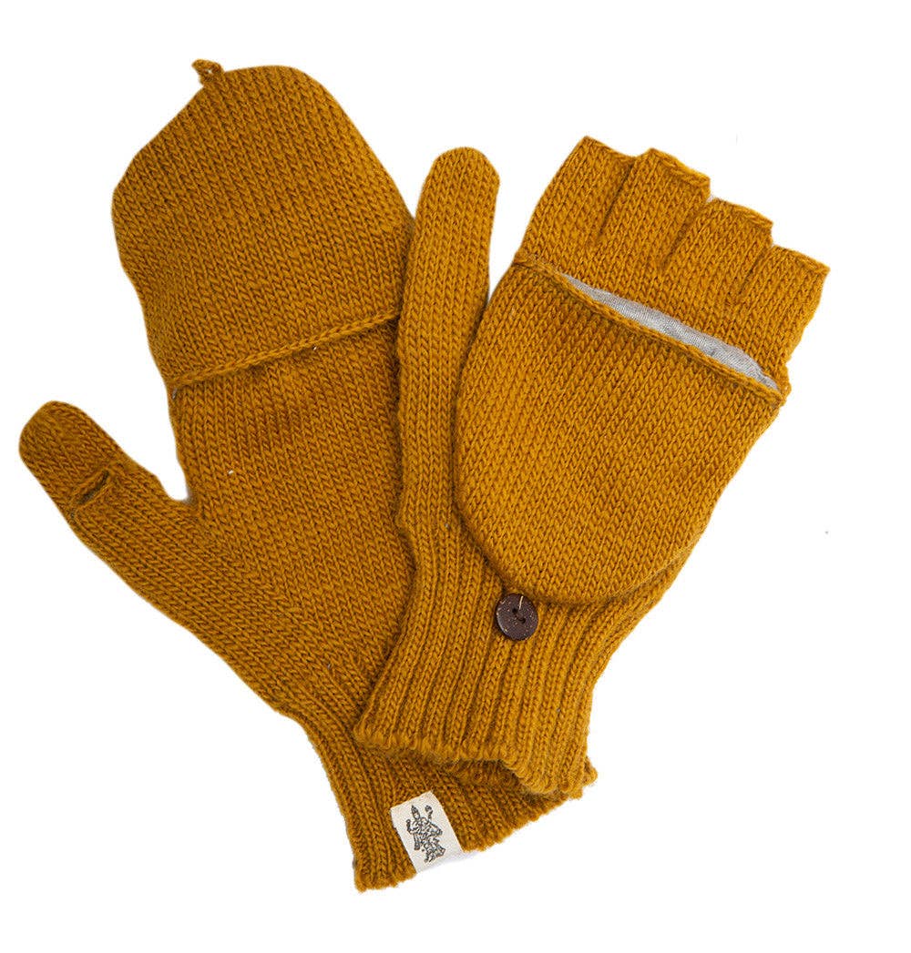 Bryant Fingerless Gloves w/ Flap by Nirvanna Designs