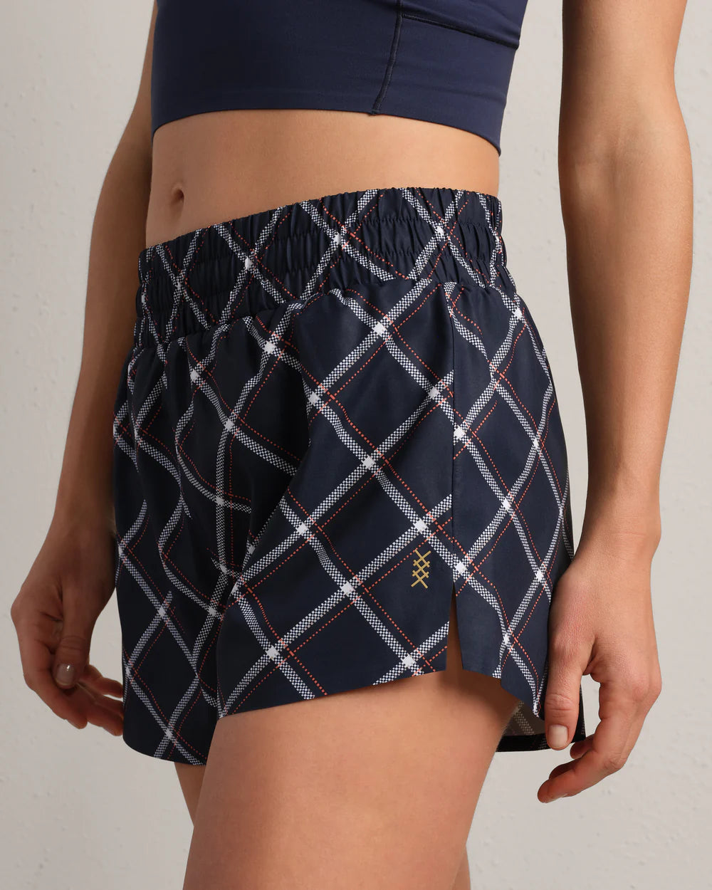 Mirage Play Short Lined by Rhone | Navy Blue Windowpane