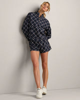 Mirage Play Short Lined by Rhone | Navy Blue Windowpane