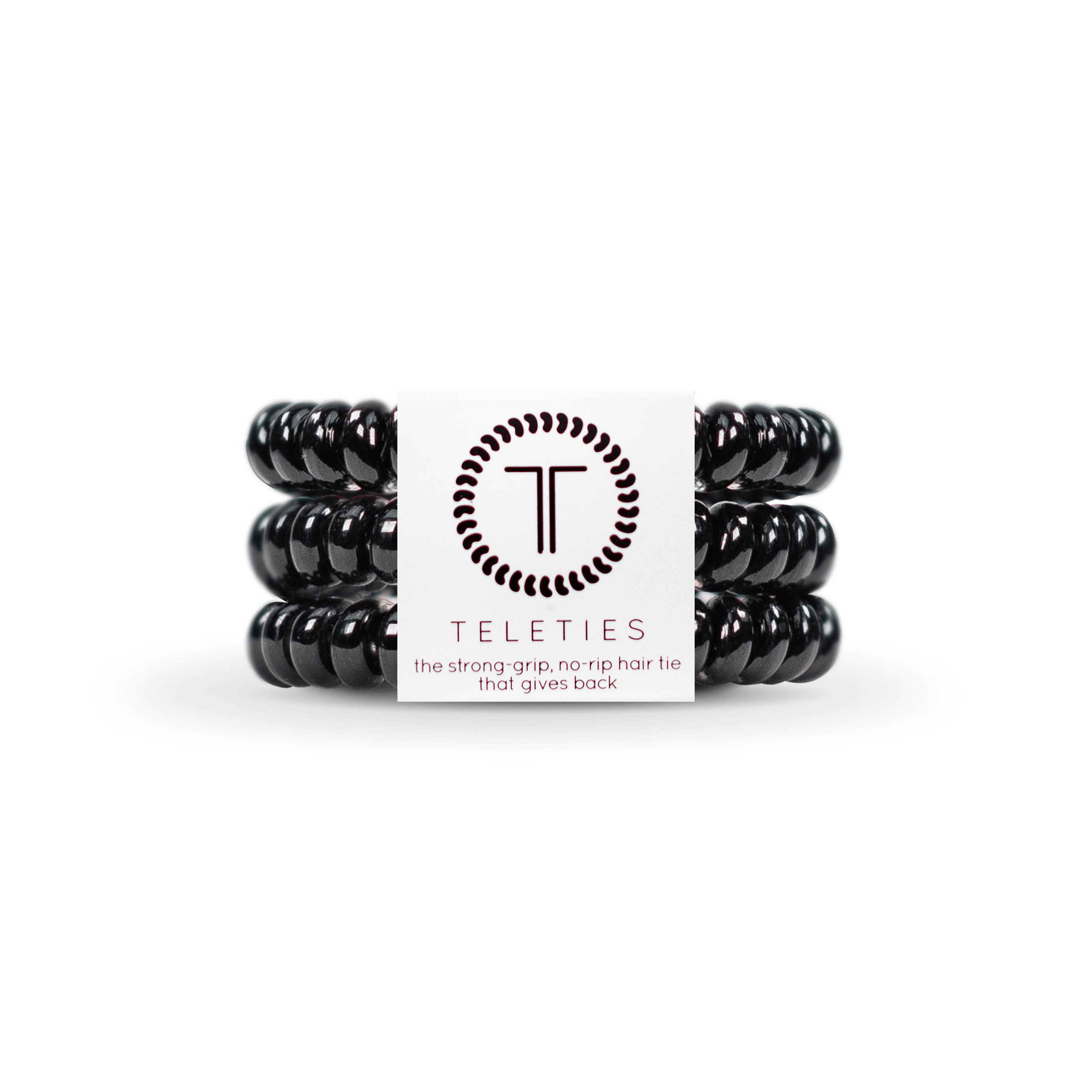 Spiral Hair Coils | Small | Jet Black Hair Ties - Zen&Zip