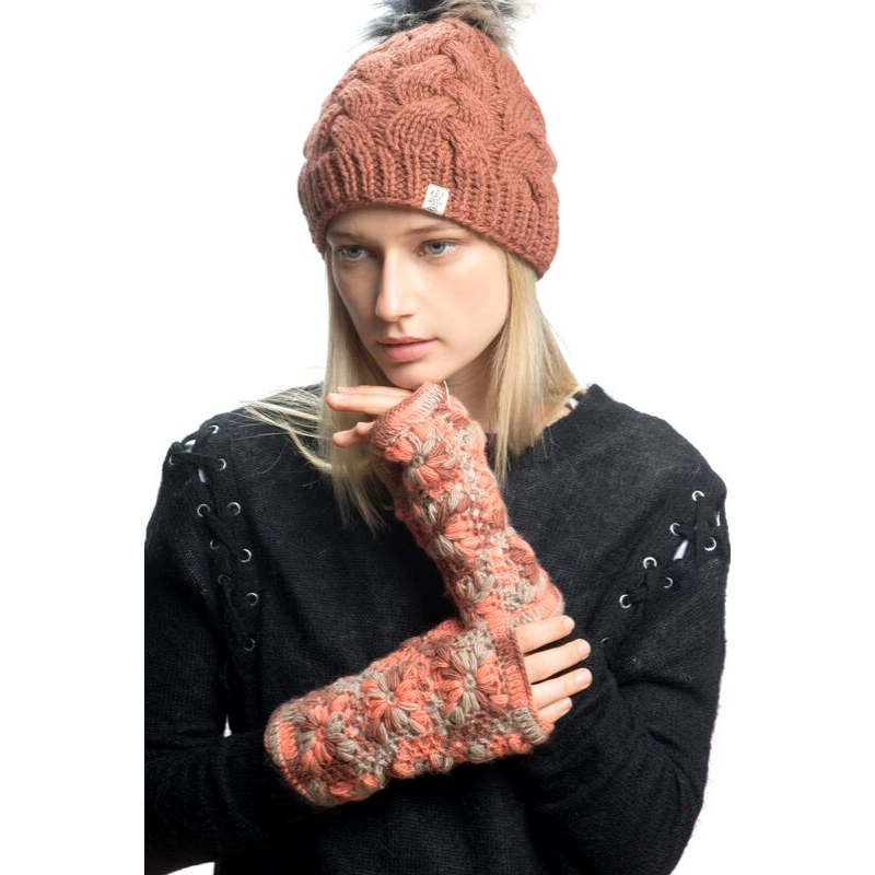 Flower Crochet Fingerless Gloves by Nirvanna Designs