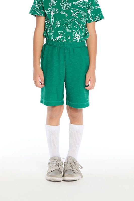 Cozy Knit Beach Short by Chaser Kids | Wild Green - Zen&Zip