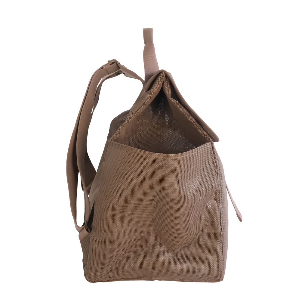Beach Hauler Mesh Backpack by Sande | Espresso