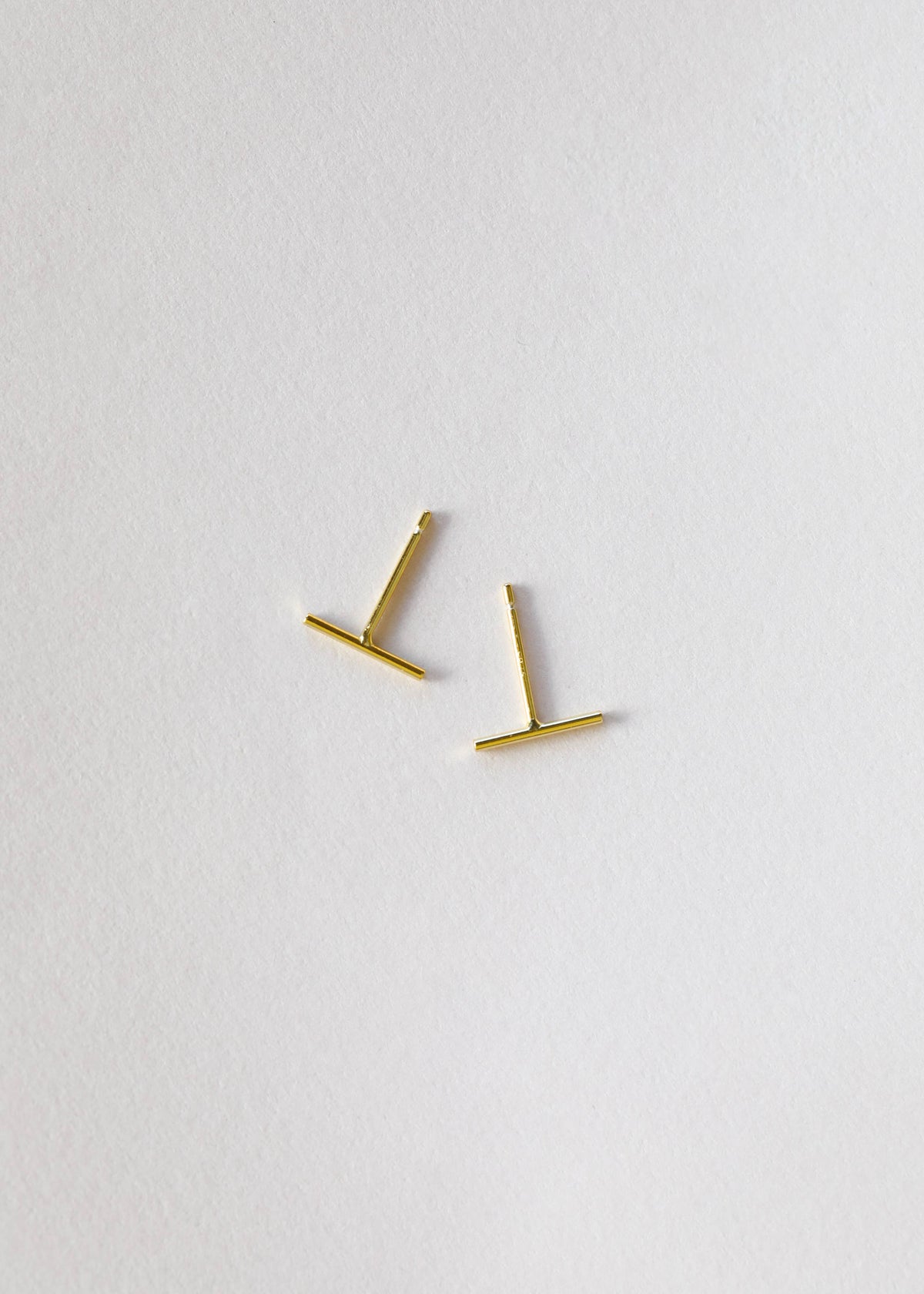 Minimalist Bar Earrings by JaxKelly | Gold