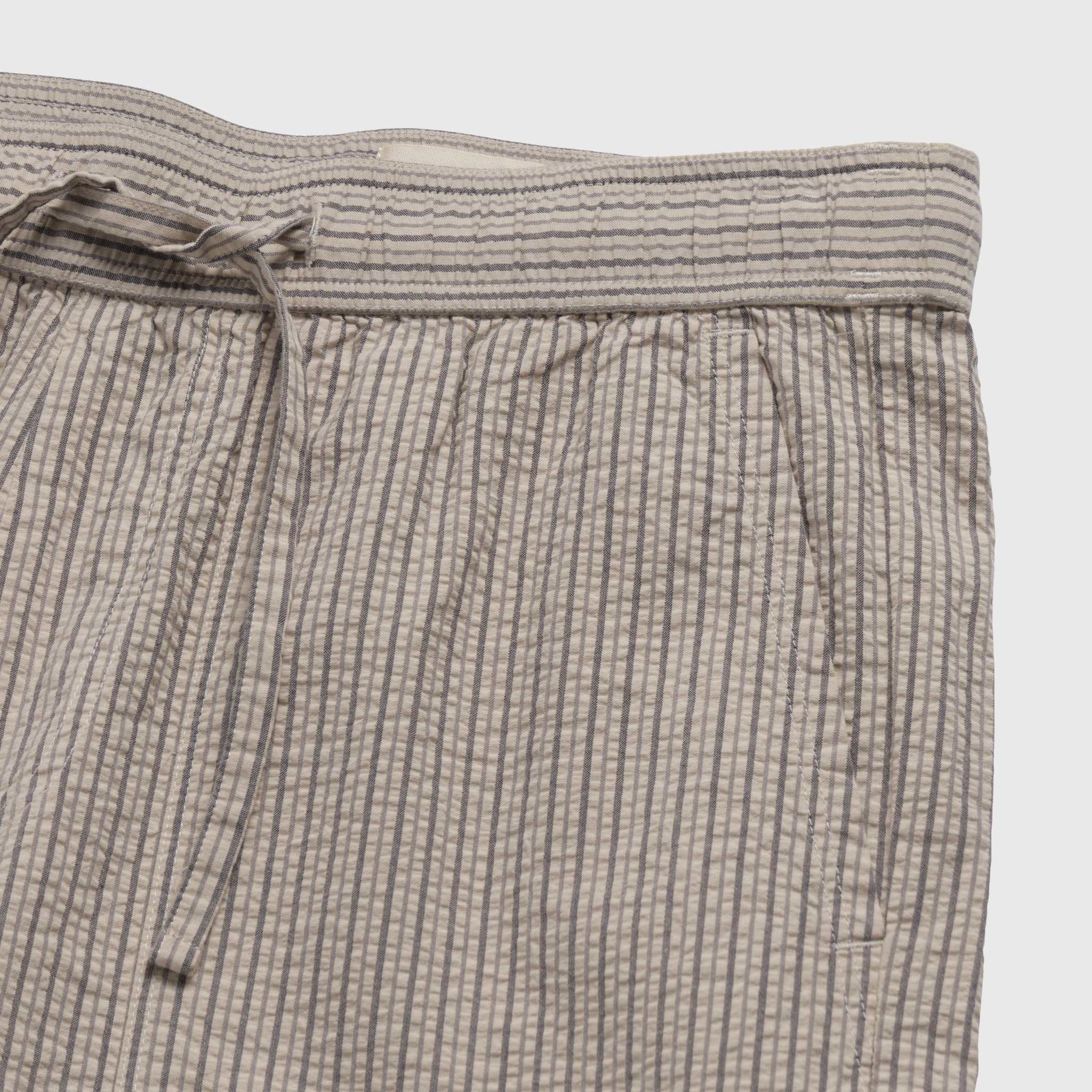 Tyler Crinkle Stripe Drawstring Short by SurfSideSupply | Chinchilla