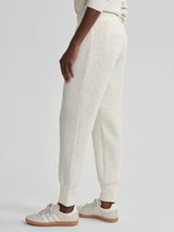 The Slim Cuff Pant 27.5 by Varley | Ivory Marl Fleck