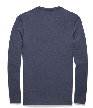Sean Super Soft Classic Henley by SurfSideSupply | Navy Heather