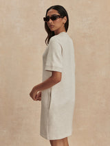 Nori Half Zip Dress by Varley | Ivory Marl