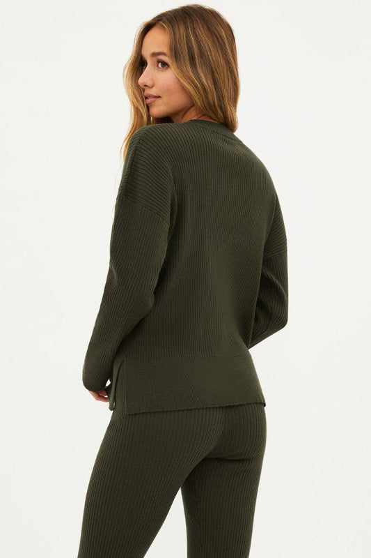 Callie Sweater by Beach Riot | Olive Rib - Zen&Zip