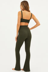 Beach Riot Tory Pant in Olive Sweater Rib