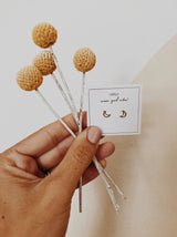 Minimalist - Moon - Gold Earrings