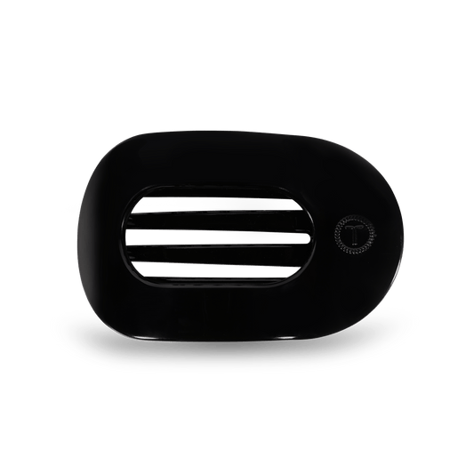 Jet Black Medium Flat Round Clip - Zen&Zip