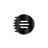 Jet Black Medium Flat Circle Hair Clip