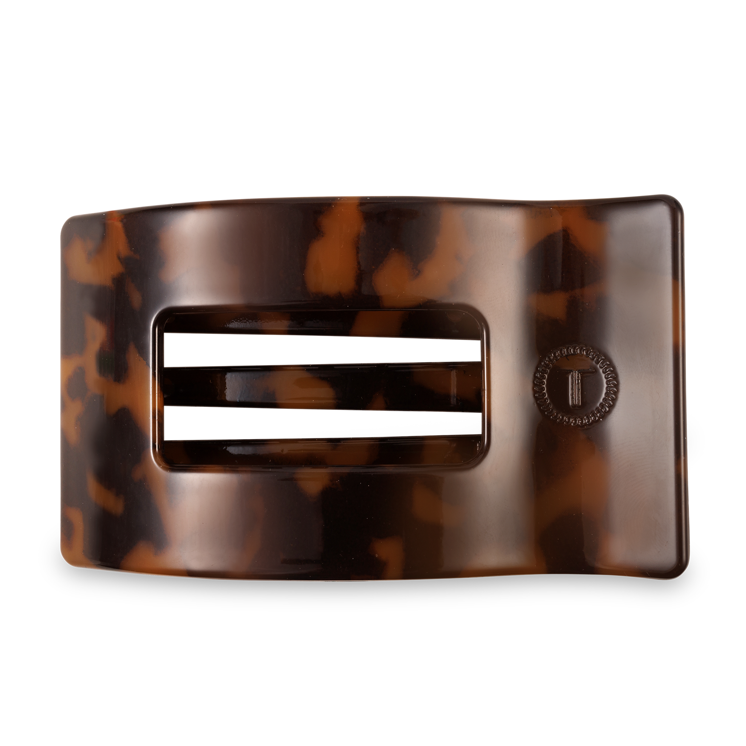 Flat Rectangle Hair Clip | Large | Tortoise - Zen&Zip