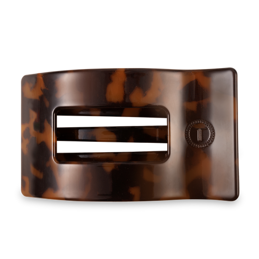 Flat Rectangle Hair Clip | Large | Tortoise - Zen&Zip