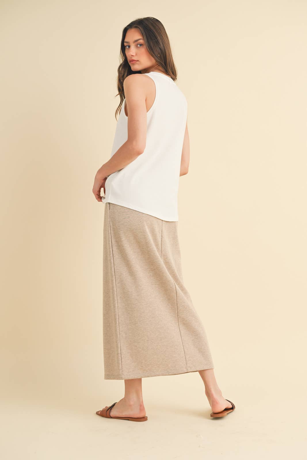 Cotton Scoop Neck Tank by Wishlist Apparel | Off White - Zen&Zip