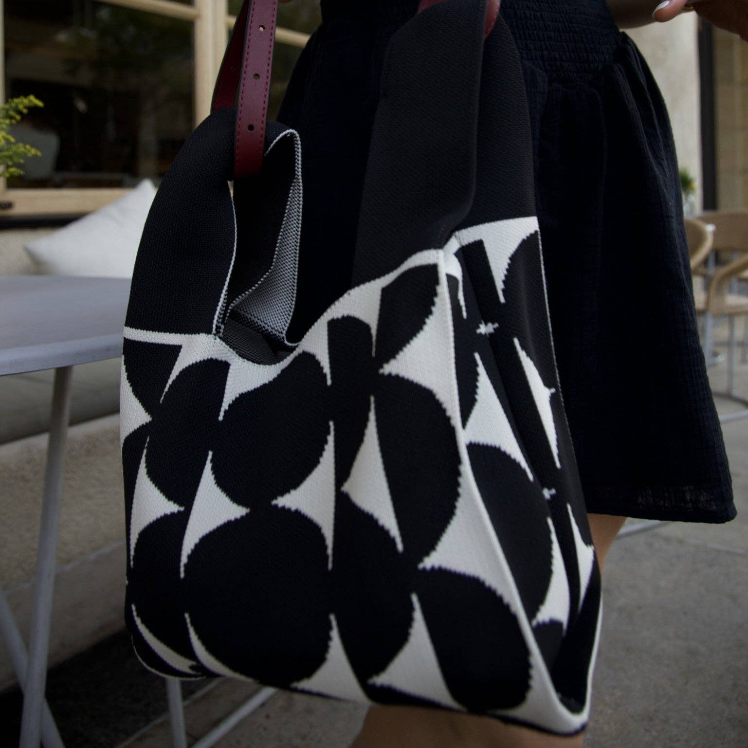 Burgundy Adjustable Strap