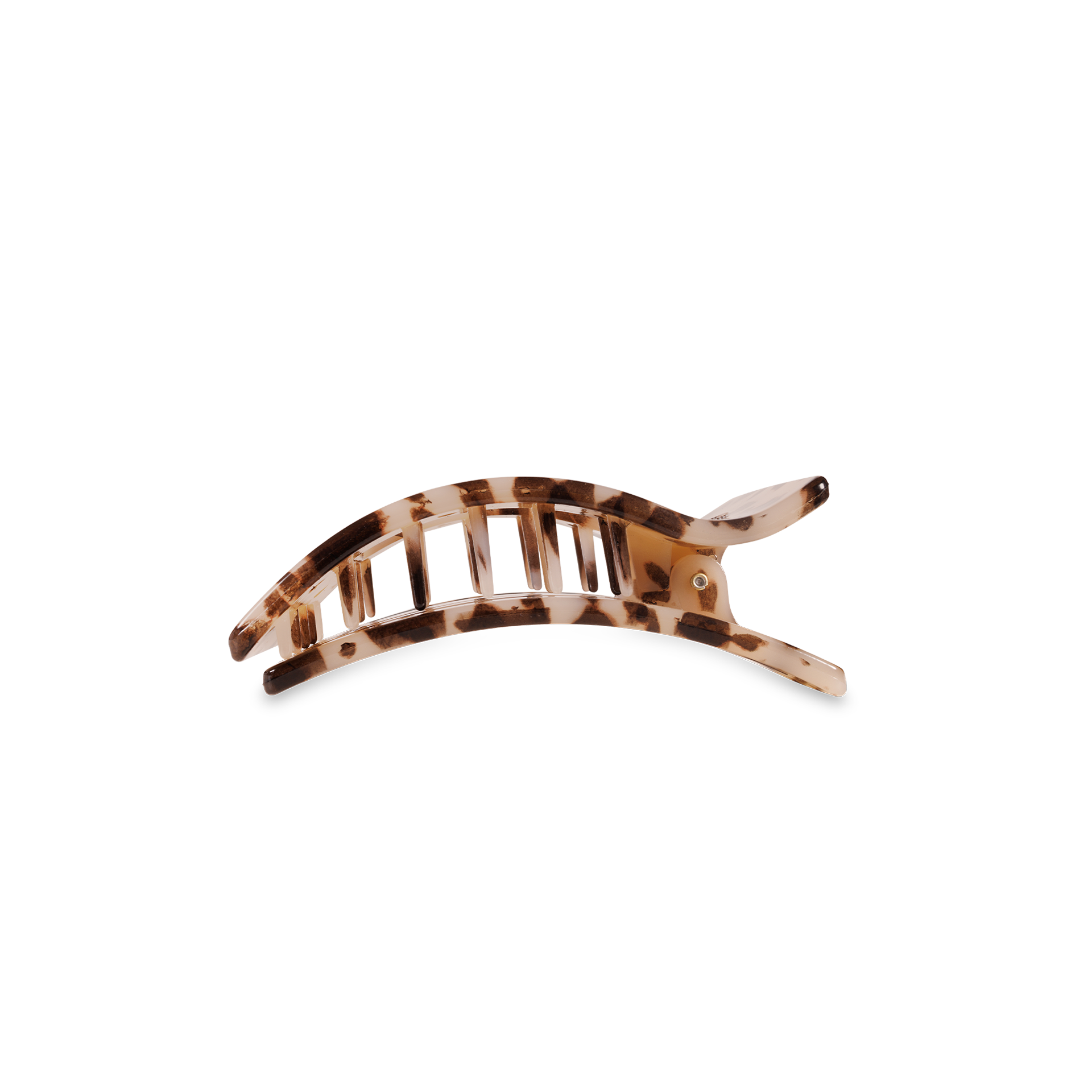 Flat Rectangle Hair Clip | Small | Blonde Tortoise - Zen&Zip