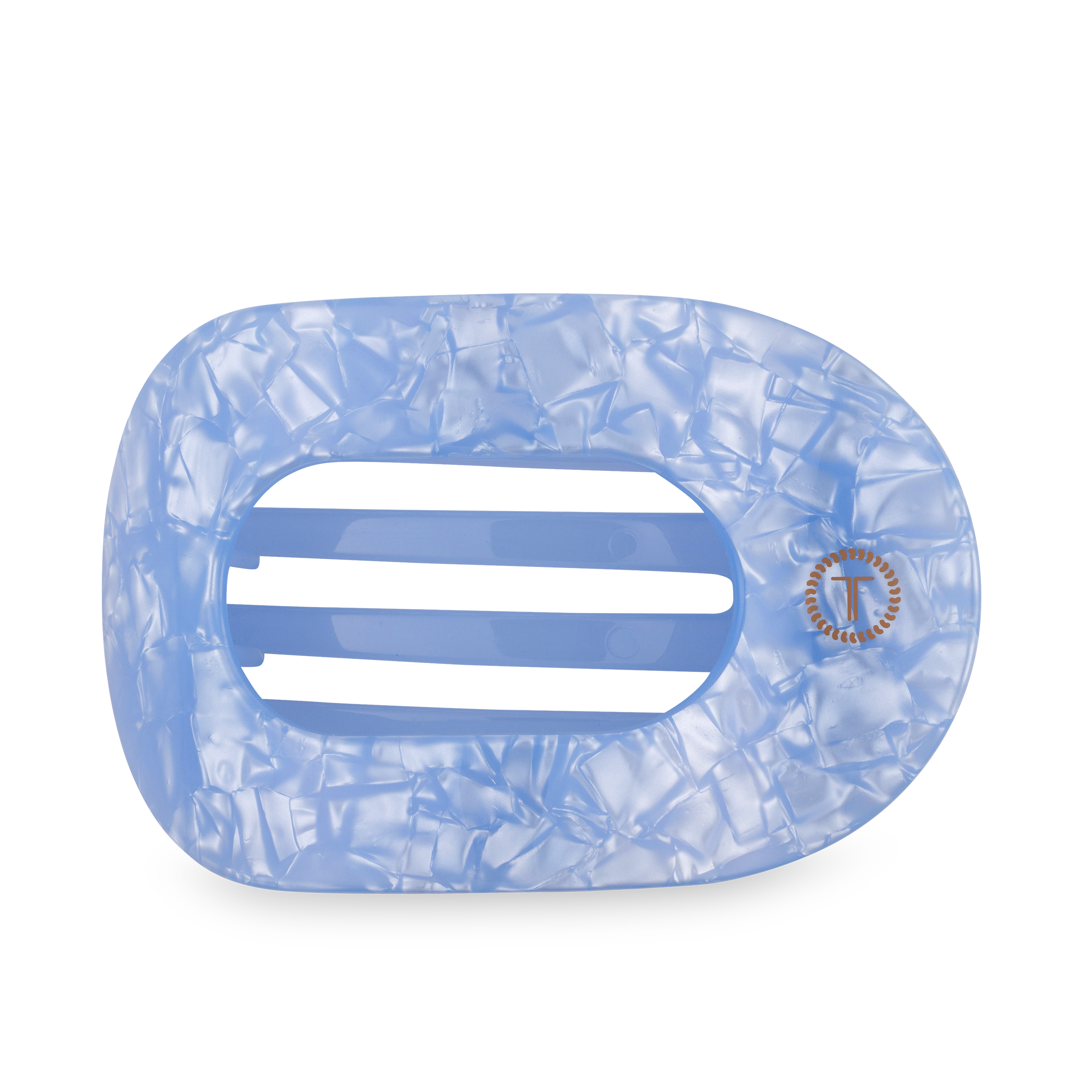Flat Round Hair Clip | Large | Blue Lagoon - Zen&Zip
