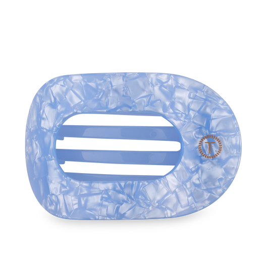 Flat Round Hair Clip | Large | Blue Lagoon - Zen&Zip