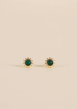 Sun Stud Earrings by JaxKelly | Malachite - Zen&Zip